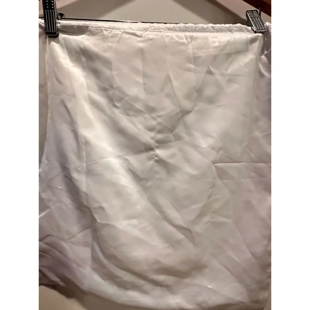 Michael Kors with Logo White Satin Drawstring Dust Bag 18x18